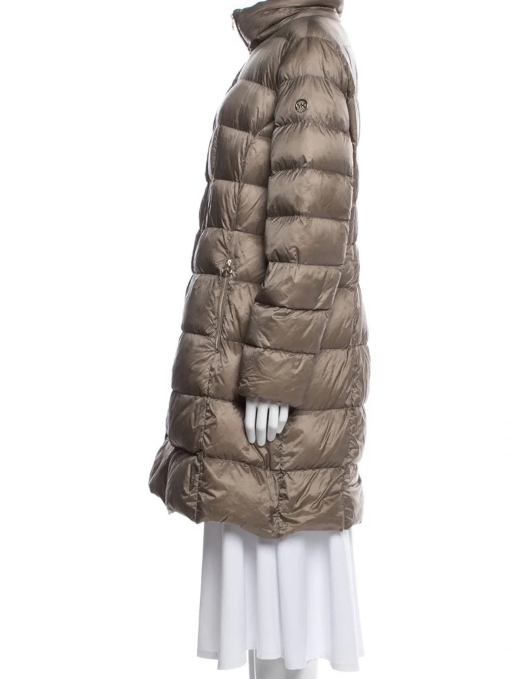 Michael Kors Packable Down Puffer Taupe Jacket-XL